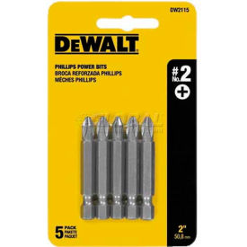 DeWALT® #2 Phillips Power Bit DW2115 2"" Bit Length 5/PK