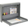 Global Industrial™ Wall Mounted Fold Down Shop Desk 20""W x 3-3/8""D Gray