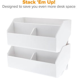 Bostitch Konnect Wide Storage Bin White