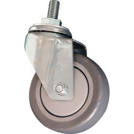 Global Industrial™ Replacement Pair Of 4"" Polyurethane Swivel Casters For 412559
