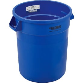 Global Industrial™ Plastic Trash Can - 20 Gallon Blue
