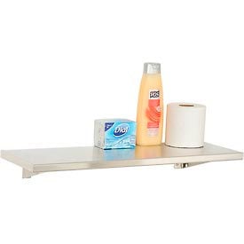 Bobrick® Stainless Steel Shelf - 24""W x 8""D - B298x24