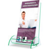 deflect-o 775383 Euro-Style DocuHolder 4-1/4""W x 3-3/4""D x 8""H Clear