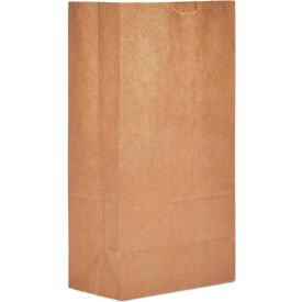 Extra Heavy Duty Paper Grocery Bags #5 5-1/4""W x 3-7/16""D x 10-15/16""H Kraft 500/Pack