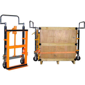 Global Industrial™ (2) Hand Operated Hydraulic Furniture Moving Dollies 3950 Lb. Capacity