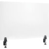 Interion® Mounted Clear Desk Divider 36""W x 24""H
