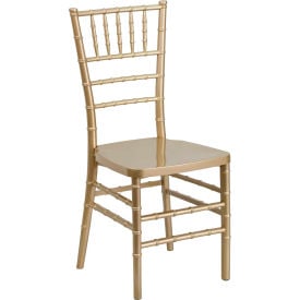 Flash Furniture Chiavari Chairs - Resin - Gold