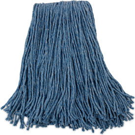 Boardwalk® Mop Head Standard Head Cotton/Synthetic Fiber Cut-End Blue 12/case