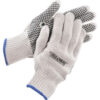 Global Industrial™ PVC Dot Knit Gloves Single-Sided Black X-Large 12 Pairs