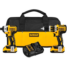 DeWALT DCK2050M2 20V MAX XR Li-Ion Brushless Compact Hammer Drill & Impact Driver Combo Kit