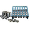JET 650016 5-C Collet Set 35-Piece 1/6"" - 1-1/8"" By 1/32"" Increments W/ Metal Rack