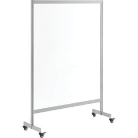 Global Industrial™ Clear Mobile Divider Acrylic 43""W x 60""H