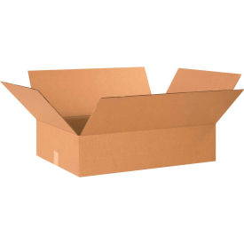 Global Industrial Flat Cardboard Corrugated Boxes 24""L x 18""W x 6""H Kraft
