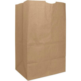 Extra Heavy Duty Paper Grocery Bags #20 Squat 8-1/4""W x 5-15/16""D x 13-1/8""H Kraft 500/Pack