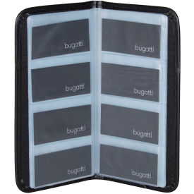 Bugatti BCC97358 Polyester Business Card Case 5""L X 10""H X 0.25""W Black