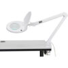 Global Industrial™ 5 Diopter LED Magnifying Lamp With Covered Metal Arm White