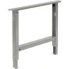 Global Industrial™ Adjustable Height Steel C-Channel Leg For Workbench 36""D Gray Each