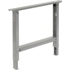 Global Industrial™ Adjustable Height Steel C-Channel Leg For Workbench 36""D Gray Each