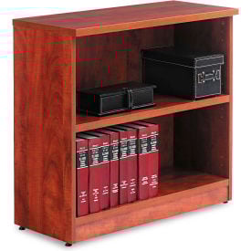 Alera Bookcase with 2 Shelves - 31-3/4""W x 14""D x 29-1/2""H - Medium Cherry - Valencia Series
