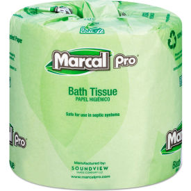100 Recycled Bathroom Tissue Septic Safe 242 Sheets/Roll 48 Rolls/Case