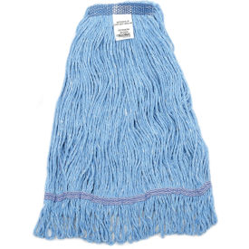 Global Industrial™ Medium Blue Looped Mop Head Narrow Band