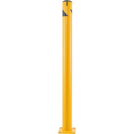 Global Industrial™ Steel Safety Bollard W/Chain Slots & Removable Cap 4.5""D x 60""H