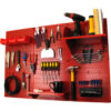 Wall Control Pegboard Standard Tool Storage Kit Red 48"" X 32"" X 9""