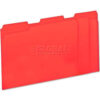 Universal® Colored File Folders 1/3 Cut One-Ply Top Tab Letter Red 100/Box