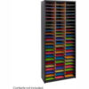 72 Compartment Economy Literature Organizer - Black