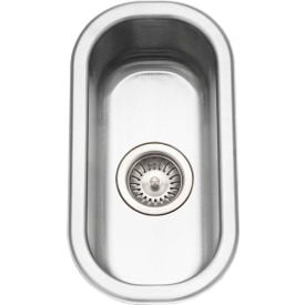 Houzer® Stainless Steel Club Series Undermount Compact Bar/Prep Sink