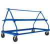 Shrink Wrap Roll Cart 40-5/16""W x 80""L 3 Roll Capacity Blue