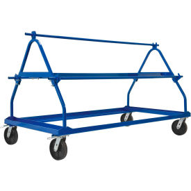 Shrink Wrap Roll Cart 40-5/16""W x 80""L 3 Roll Capacity Blue