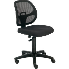 Interion® Mesh Office Chair With Mid Back Fabric Black