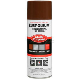 Rust-Oleum Industrial 1600 System General Purpose Enamel Aerosol Leather Brown 12 oz. - 1674830
