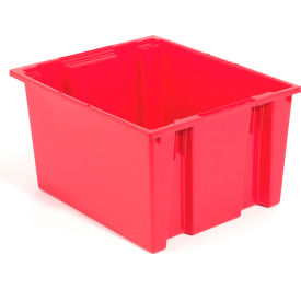 Global Industrial™ Stack and Nest Storage Container SNT230 No Lid 23-1/2 x 19-1/2 x 13 Red