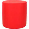 Interion® Antimicrobial Round Reception Ottoman Red
