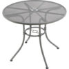 Global Industrial™ 36"" Round Outdoor Caf Table Steel Mesh Gray