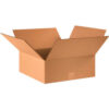 Global Industrial™ Flat Cardboard Corrugated Boxes 16""L x 16""W x 6""H Kraft