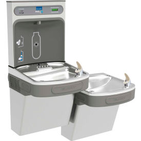 Elkay EZH2O Water Refilling Station Wall Mount Bi-Level W/Filter Stainless Steel LZSTL8WSSK