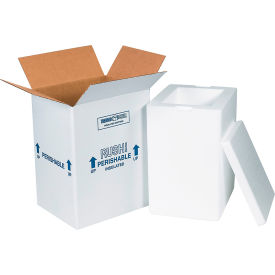 Foam Insulated Shipping Kit 8""L x 6""W x 12""H White