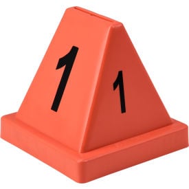 Global Industrial™ Numbered Cones 1-20 Red