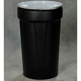 Eagle Blue Plastic Lab Pack Drum 1655MBBG with Metal Lever Lock & Bung Lid - 55 Gallon