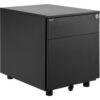 Interion® Low Height 2 Drawer Pedestal Black