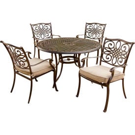 Hanover® Traditions 5 Piece Outdoor Dining Set