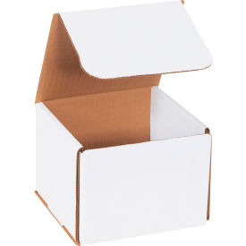 Global Industrial™ Corrugated Mailers 5""L x 5""W x 4""H White