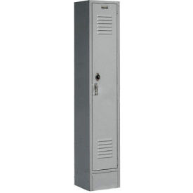 Global Industrial™ Paramount® 1-Tier 1 Door Locker 12""W x 12""D x 78""H Gray Unassembled