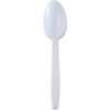Boardwalk® Heavyweight Wrapped Polypropylene Cutlery Teaspoon White 1000/case