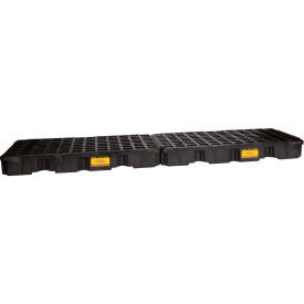 Eagle 1647B 4 Drum In-Line Spill Containment Platform - Black no Drain