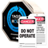 Accuform TAR121 Danger Do Not Operate Tag RP-Plastic 250/Roll