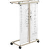 Interion™ Expandable Mobile Rack with 12""-24"" Hanging Clamps 16""W White